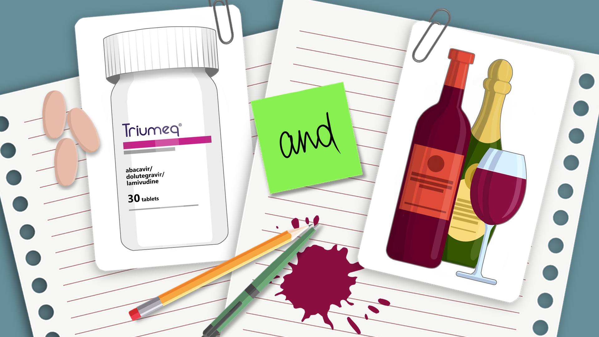 Triumeq (Dolutegravir + Lamivudine + Abacavir) + Alcohol